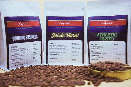 Ayrton's Variatie Pakket koffiebonen - Single Origins - 3 x 250 Gram - Arabica & Robusta - Voordeel pakket