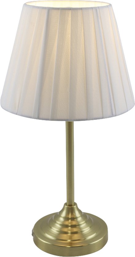 Vloerlamp 31498: Modern, Eigentijds Klassiek, Stof, Metaal