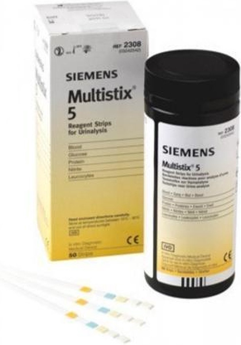 Goedkoopste Siemens Multistix 5 teststrips 2308 50 Stuks