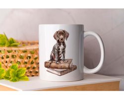 Mok German Shorthaired Pointer learns - dogs - gift - cadeau - puppies - puppylove - doglover - doggy - honden - puppyliefde - mijnhond - hondenliefde - hondenwereld - Books
