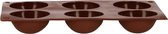 Springos Cupcake vorm - Bakvorm - Koekjesvorm - Siliconen - 6 Stuks -Bruin
