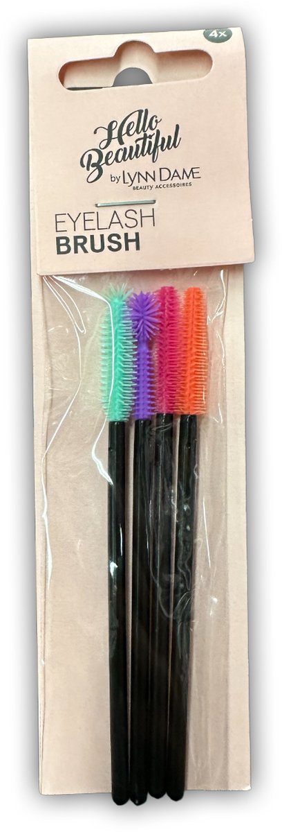 Wimperborstels – 4 stuks – Eyelash Brushes voor Wimpers & Wenkbrauwen – Herbruikbaar, Hygiënisch & Handig voor Make-up