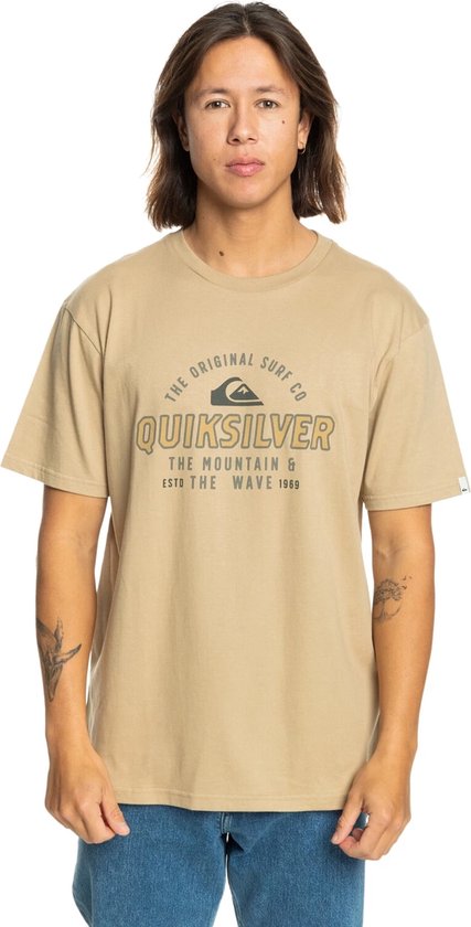 Quiksilver Floating Around Heren T-shirt Eqyzt07675-ckk0 - Kleur Bruin - Maat XL