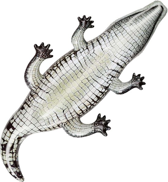 Intex Opblaasbare krokodil - Zwembad - 170x86cm - Realistische opdruk - Twee handvaten - Intex