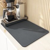 Webwonder Keukenmat - Aanrechtmatje Rubber - Antislip Mat - tamping mat - 50x60 cm - Grijs