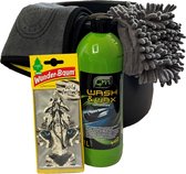 Autowas basis+ set- Exterieur - Autowas Shampoo - Wash mit- Microvezel doek - Emmer - Extra Geconcentreerde Shampoo