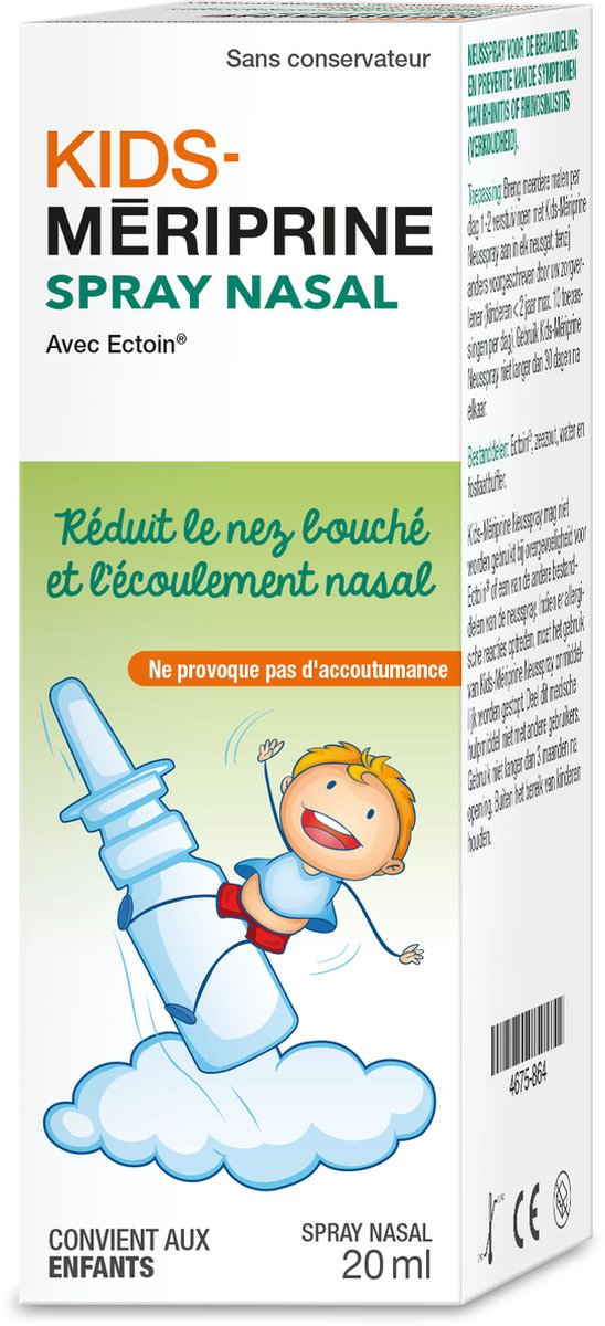 Goedkoopste Kids-Mériprine Neusspray 20ml - Vermindert verstopte neus en loopneus bij kinderen