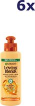 Garnier Loving Blends Honing Goud Herstellende Haarcrème Voordeelverpakking - Beschadigd, Breekbaar Haar - 6 x 200ml