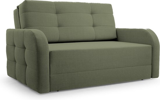 Canapé innovant avec fonction couchage, Mobilier lounge, Design Elegant - Porto 120 - Olive (BRAGI 77)