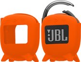 kwmobile siliconen hoesje voor mini-speaker - geschikt voor JBL Clip 4 - Flexibel materiaal - Speakercase in oranje