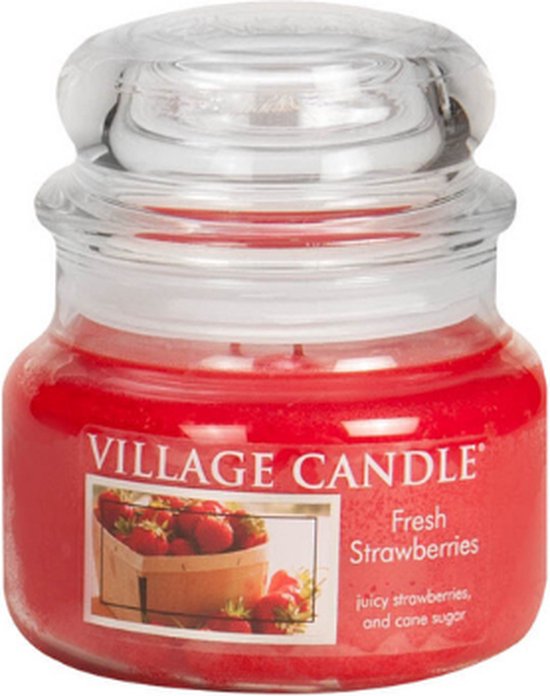Village Candle Small Jar Fresh Strawberries