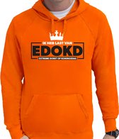Bellatio Decorations Sweat à capuche pour la Fête du Roi pour hommes - soif extrême le jour du Roi - orange - vêtements de fête XXL