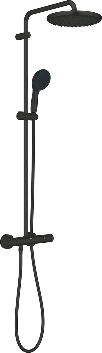 GROHE Vitalio Start 250 Regendouche - Ø 25 cm - AquaCalibrator - Inclusief thermostaatkraan - Matte Black