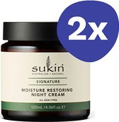 Sukin Moisture Restoring Night Cream (2x 120ml)