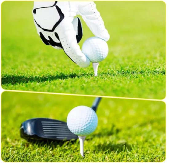 Golf tees hout - 15 stuks - 53mm - Wit - Golf accesoires - Golfset - Golftees - Golftee - Golfaccesoires van Green. — afbeelding 3