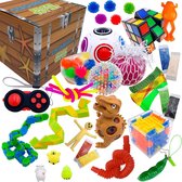 Fidget Toys-pakket - 35 stuks - Stressverlichting en anti-angstspeelgoed voor kinderen - Coole Fidget-pakketten met stressballen