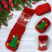 Chaussettes douces antidérapantes »Sapin de Noël«, rouges