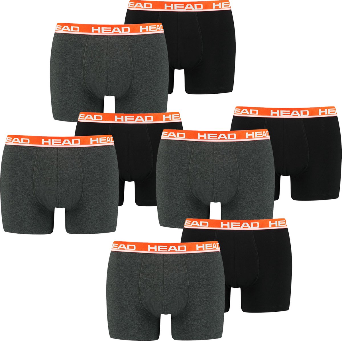 HEAD Heren Boxershorts HEAD BASIC BOXER 8er Pack Veelkleurig S