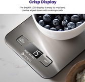 Keukenweegschaal Digitale weegschaal Elektronische weegschaal 5 kg met groot LCD-display