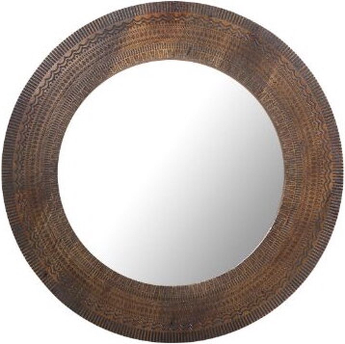 StarFurn Spiegel Nola - Naturel Mangohout - 60x2,5x60cm