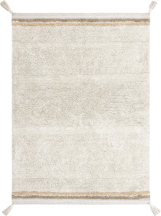 Lorena Canals Wasbaar katoen vloerkleed - Bloom Natural L - 170x240cm