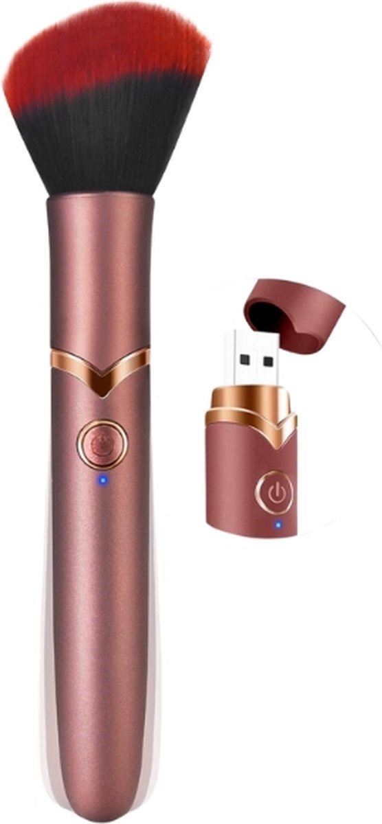 Deco by Machiels- Make Up Brush Vibrator - Electric Make-up Brush - G-Spot - 10 Standen - Beauty Tool Vibrator - ZWART