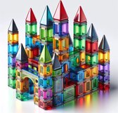 YAR- Magnetisch Speelgoed – 110 stuks - Constructie speelgoed - Magnetische tegels - Montessori speelgoed - Magnetic toys - Magnetische bouwstenen - Speelgoed Kinderen