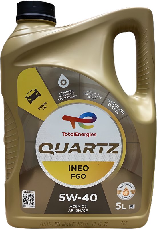 Total Quartz Ineo FGO 5W-40 5L | bol