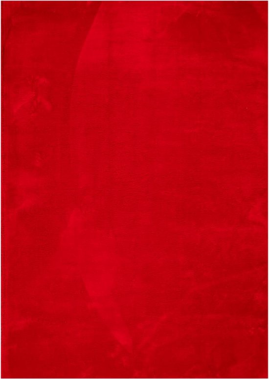 vidaXL-Vloerkleed-HUARTE-laagpolig-zacht-wasbaar-240x340-cm-rood