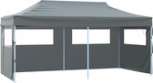 vidaXL Tente pliante escamotable avec parois latérales 3x6 m Anthracite