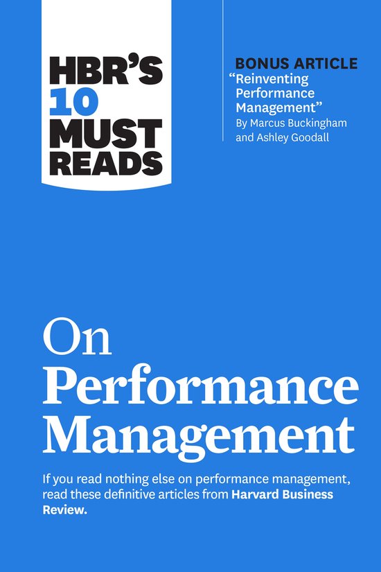 HBR's 10 Must Reads- HBR's 10 Must Reads on Performance Mana ... - cover