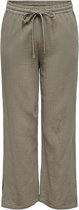 Jacqueline de Yong Broek Jdytheis Life Wide Slit Pant Wvn No 15271020 Brindle Dames Maat - W26 X L32