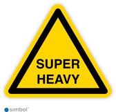 Simbol® - Stickers Super Heavy - Zware Lading - Formaat ▲ 15 x 15 x 15 cm.