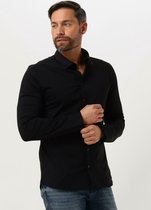 PURE PATH Jersey Basis Shirt - met lange mouwen - Heren Zwart - Maat XL