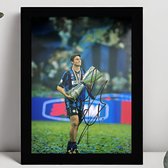Javier Adelmar Zanetti Ingelijste Handtekening – 15 x 10cm In Klassiek Zwart Frame – Gedrukte handtekening – Football Legend - Voetbal - Inter Milan - Argentinië - WK - Champions League