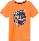 Name it t-shirt jongens - oranje - NKMzasimon - maat 116