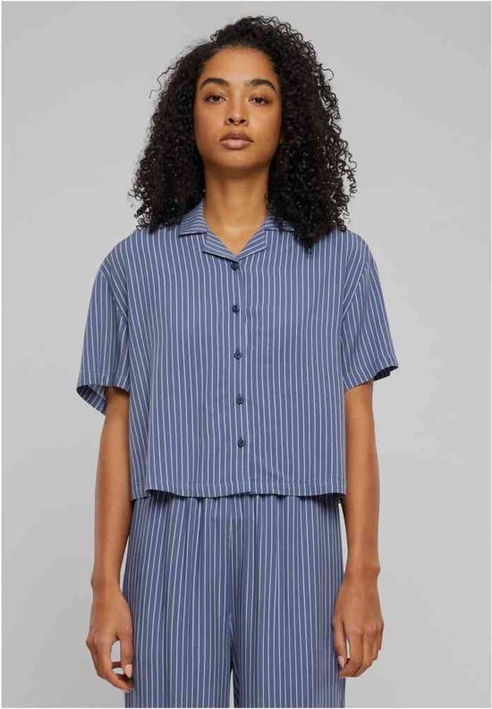 Urban Classics - Viscose Resort Overhemd - XL - Blauw