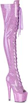 Pleaser - ADORE-3021GP Plateau Laarzen - US 9 - 39 Shoes - Lila