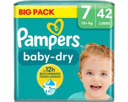 Pampers - Baby Dry - Maat 7 - Big Pack - 42 stuks - 15+ KG