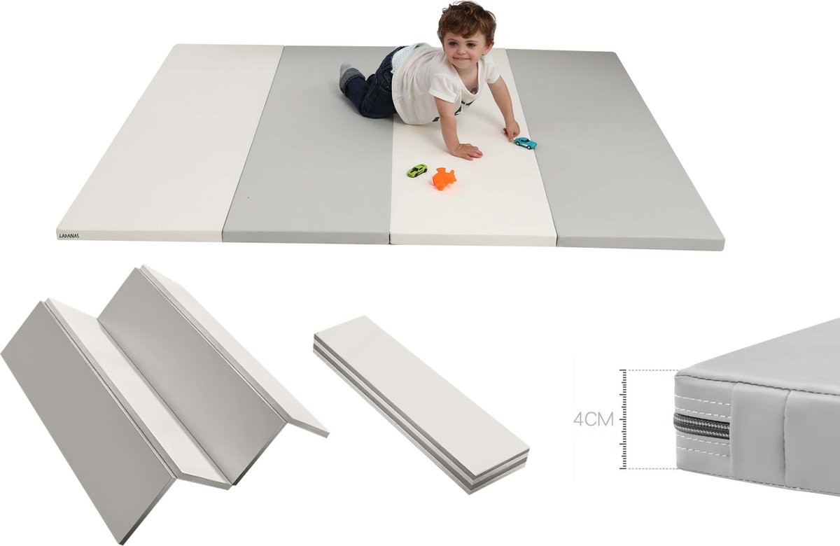 Speelmat Baby & Kind 120x160cm – Extra Dik 4cm – Opvouwbaar Speelkleed – Duurzaam & Multifunctioneel met EPE Foam – Ideaal voor Spelen & Gym