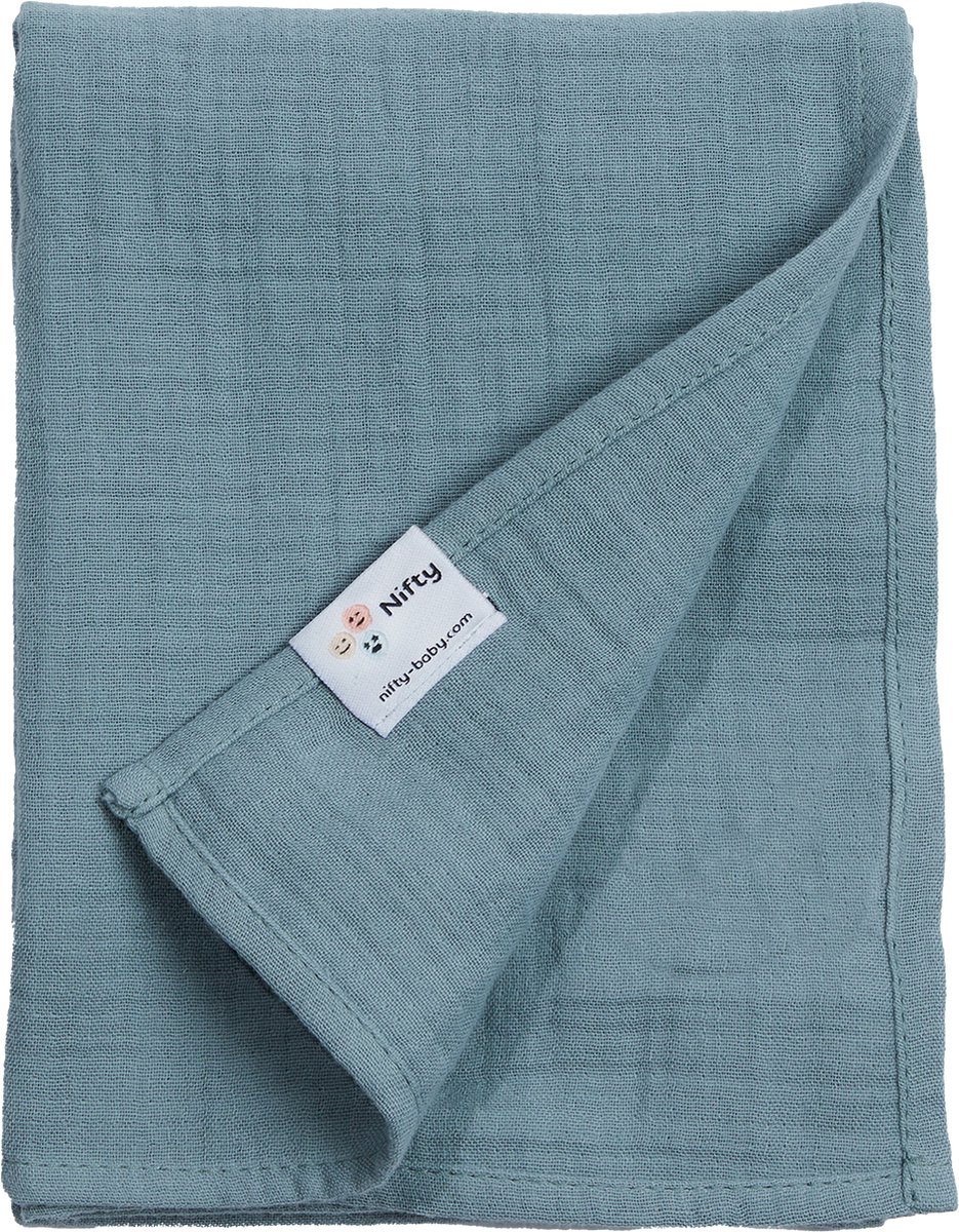 Nifty - Hydrofiele Doek - 2 Stuks (65 x 65 cm) - Blueberry