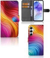 Book Case geschikt voor Samsung Galaxy A55 Regenboog