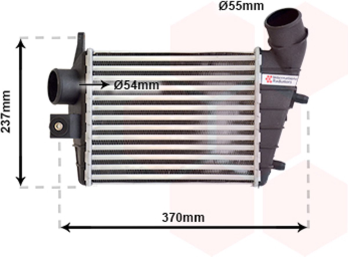 Van Wezel - INTERCOOLER VOOR ALFA ROMEO 156 932 1997-2003 60619007