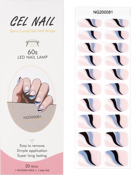 Foto: Nailglow gel nagel wraps don t worry be hippie gel nagel stickers nail wraps bij elke 2 pakjes die je besteld ontvang je een gratis nagelriemolie pen t w v 7 85 gel nail wraps gel nail stickers nail art nail foil