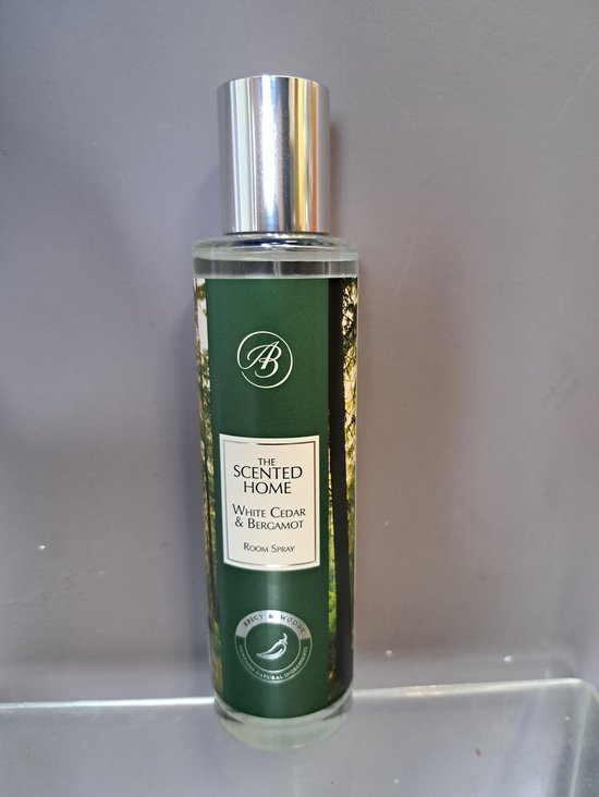 parfum d'ambiance cèdre blanc - bergamote - vaporisateur d'ambiance - 100 ml - parfum d'ambiance - ashleigh & burwood