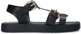 Sacha - Dames - Zwarte chunky sandalen met buckles - Maat 40