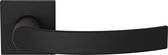 Deurkruk op rozet - Zwart - RVS - GPF bouwbeslag - GPF3155.61-02 zwart Deurklink Kokoru op vierkante