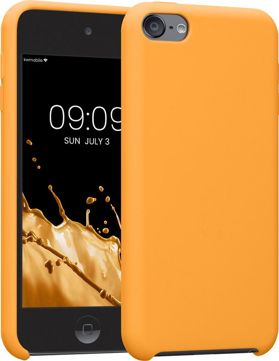 kwmobile hoes geschikt voor Apple iPod Touch 6G / 7G (6de en 7de generatie) - Beschermhoes voor mediaspeler - Backcover in fruitig oranje