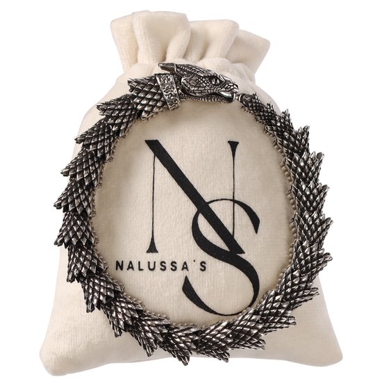 Nalussa's - Armband Fantasie - Viking Slangen Armband - Viking Sieraad - Snake Armband - Armband Mannen - Armband Vrouwen - Slang - Stainless steel - Chirurgisch Staal - 22 cm