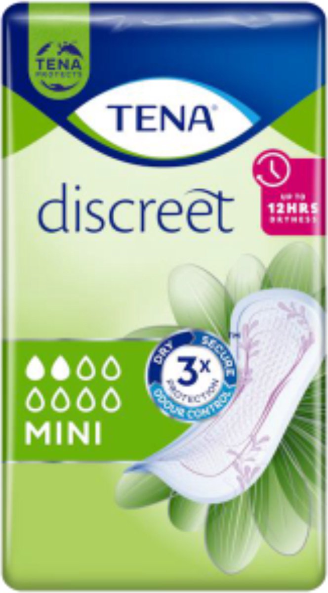 Goedkoopste TENA Discreet Mini- 6 x 30 stuks voordeelverpakking